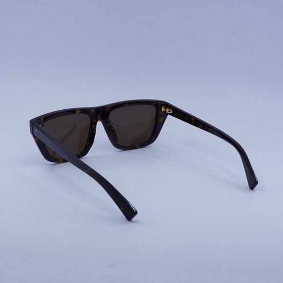 Bottega Veneta BV1291S 002 Sunglasses Havana Rectangle Frame, Brown Lenses - Picture 6 of 10